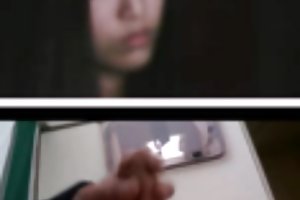 فتاة كورية مشاهدة لي نائب الرئيس على دردشة الفيديو محلية الصنع أشرطة الفيديو الإباحية من السحاقيات