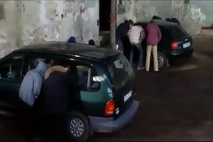 عمل Parkplatz الجنس الروسية الإباحية رون