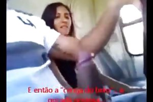 الهواة في الحافلة لعبة الإباحية