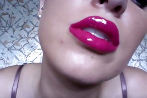 أحمر الشفاه جوي الإباحية المحاكاة الجنس